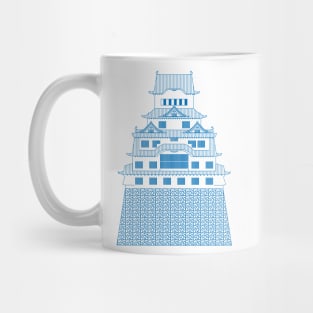 White Himeji Castle III Mug